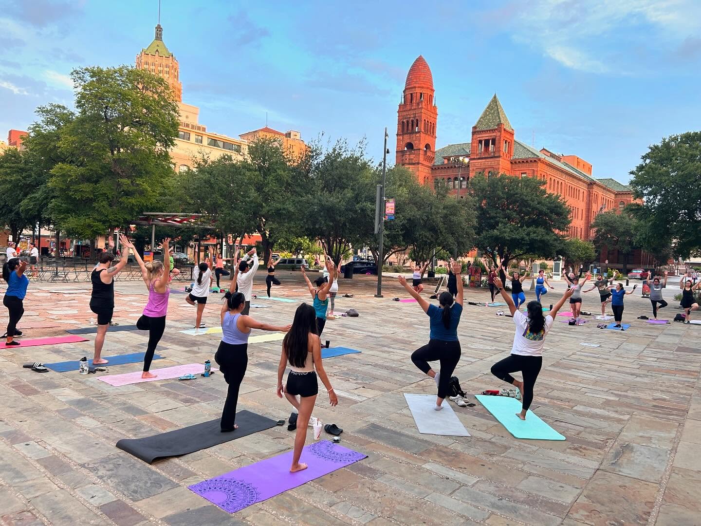 Yoga on Main Plaza